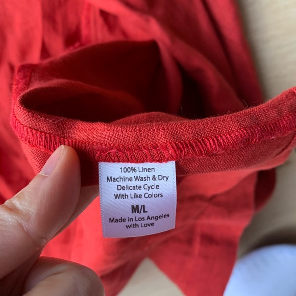 Sugar candy mountain 100% linen dress size M/L - Picture 3 of 3